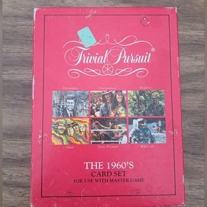 Trival Pursuit 1960s card set made in 1990
